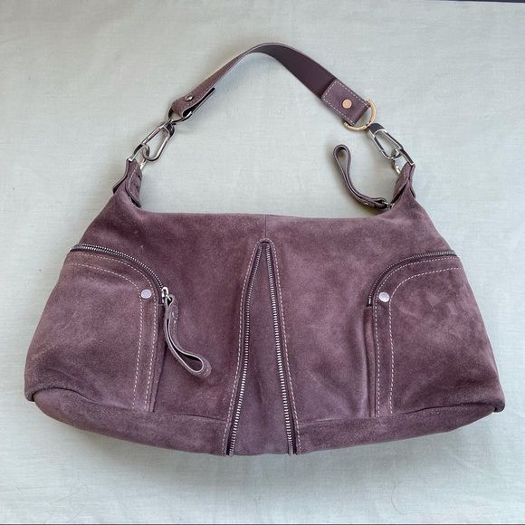 Longchamp Handbags - Longchamp suede leather zipper bag